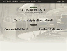 Tablet Screenshot of cumberlandmillwork.com
